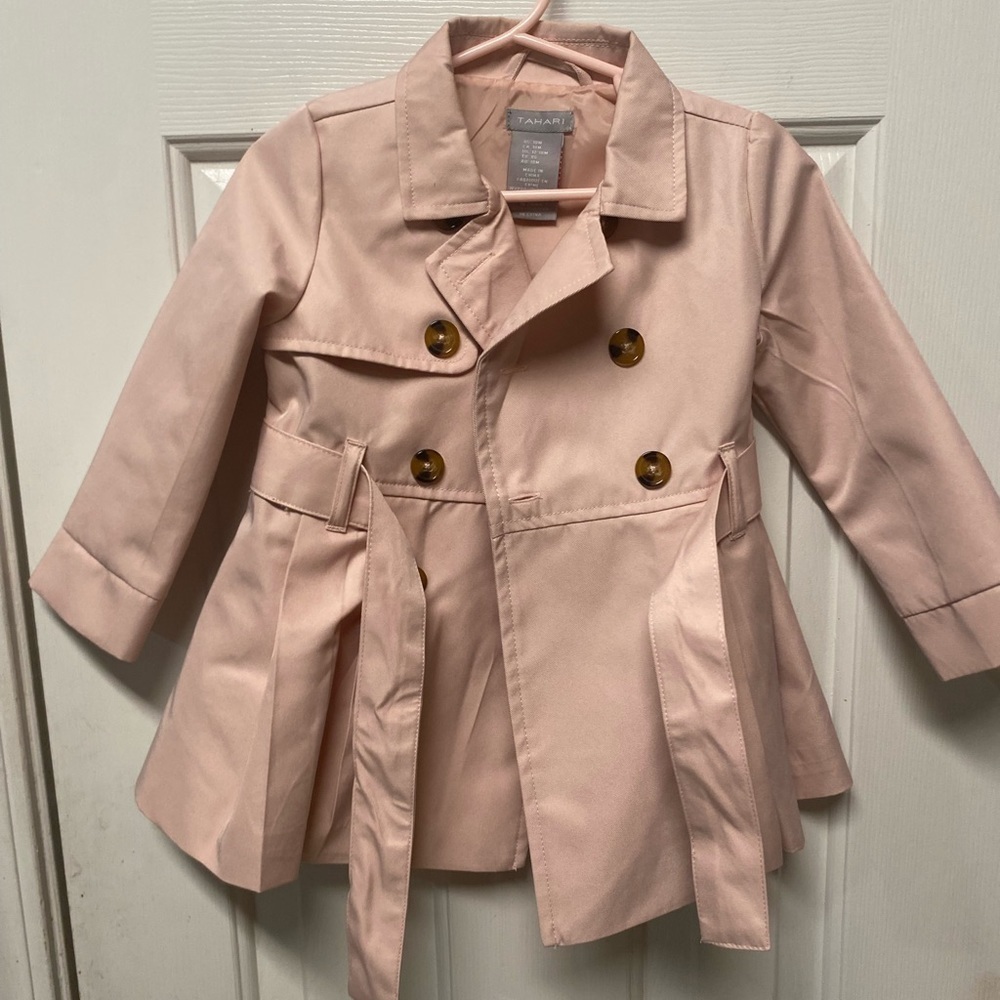 Tahari 18 month baby girl classy elegant peacoat